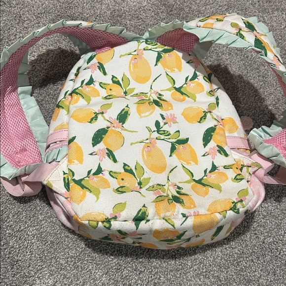 SweetHoney Lemon mini backpack with plaid checkered accents - Picture 5 of 8